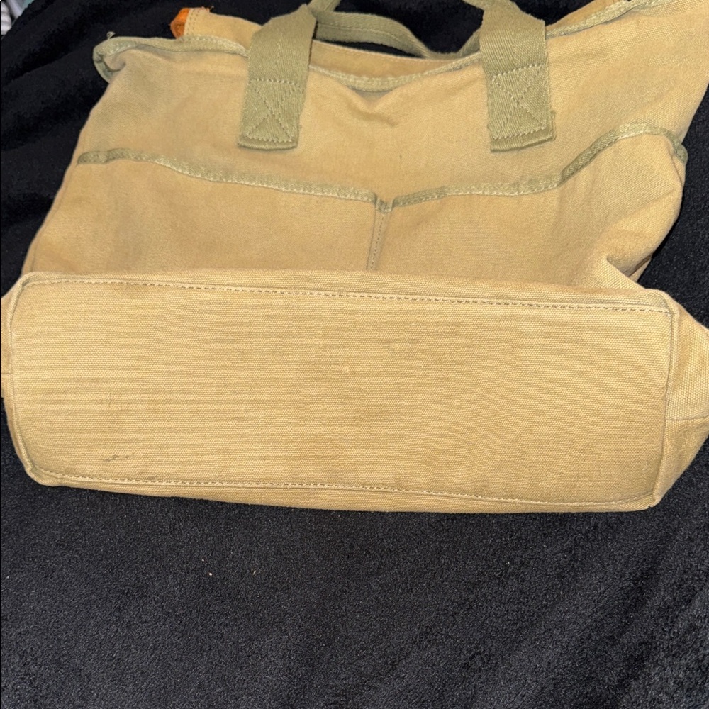 Margot Khaki Canvas Tote Blair - Picture 5 of 12